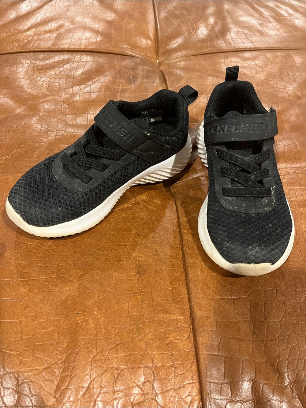 Skechers Black and White Kids' Sport Sneakers